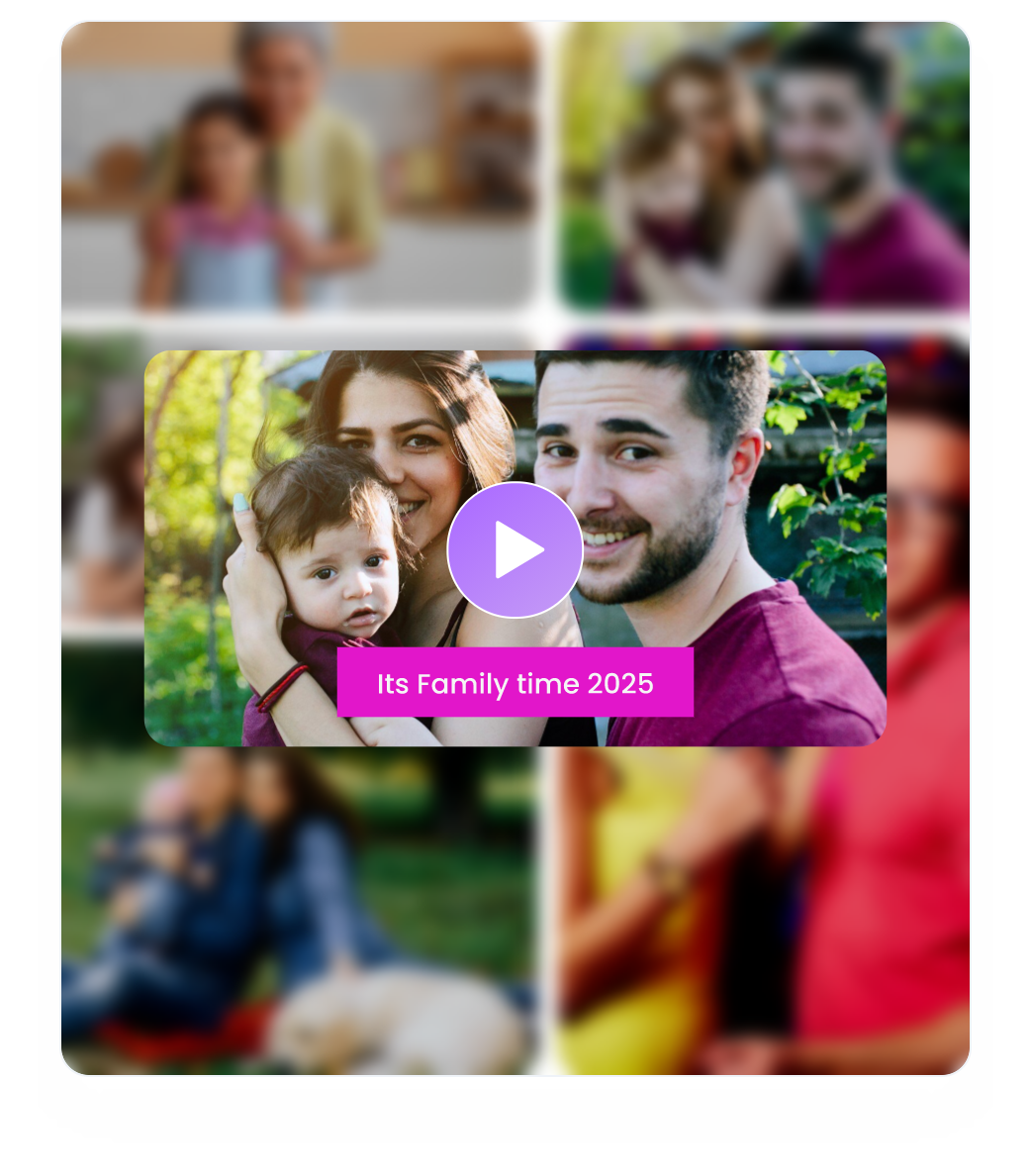 Gif of different photo video formats